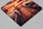 Zonsondergang – Ontwerp 3 – Vierkant Canvas Kunstwerk voor het Interieur