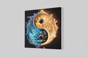 Yin Yang – Modern Canvas Schilderij – Vierkante Canvas Wandkunst