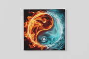 Yin Yang – Ontwerp 2 – Canvas Decoratie voor de Wand