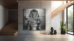 Leeuw in het Toilet – Canvas Schilderij als Wanddecoratie