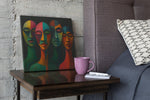 Kleurrijke Zielen – Canvas Decoratie voor de Wand