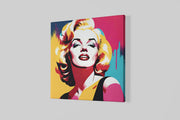 Marilyn Monroe – Ontwerp 4 – Vierkante Canvas Wandkunst