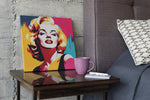 Marilyn Monroe – Ontwerp 4 – Vierkante Canvas Wandkunst