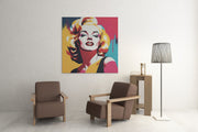 Marilyn Monroe – Ontwerp 4 – Vierkante Canvas Wandkunst