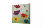Bloemen – Vierkant Canvas Kunst voor de Muur