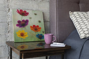 Bloemen – Vierkant Canvas Kunst voor de Muur