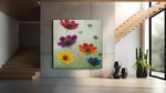 Bloemen – Vierkant Canvas Kunst voor de Muur