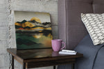 Abstracte Kunst Landschap – Vierkante Canvas Wanddecoratie – Canvas Wandkunst in Vierkante Uitvoering