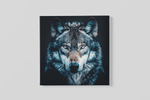 Wolf – Vierkante Canvas Wandkunst