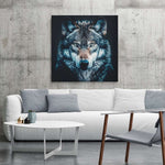 Wolf – Vierkante Canvas Wandkunst