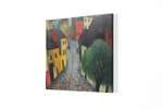 Kunst Dorp – Vierkante Canvas Wandkunst