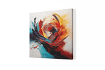 Abstracte Kunst – Ontwerp 4 – Modern Canvas Schilderij – Vierkant Canvas Kunst voor de Muur