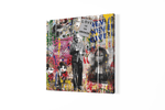 Banksy en Einstein – Modern Canvas Schilderij – Vierkante Canvas Wandkunst