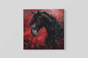 Paard – Canvas Wandkunst in Vierkante Uitvoering