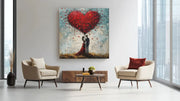Liefde kunst – Canvas Decoratie voor de Wand