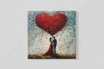Liefde kunst – Canvas Decoratie voor de Wand