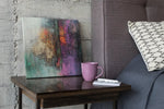 Abstracte kunst – Vierkant Canvas Kunst voor de Muur