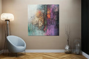 Abstracte kunst – Vierkant Canvas Kunst voor de Muur