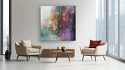 Abstracte kunst – Vierkant Canvas Kunst voor de Muur