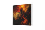 Lava Storm – Vierkant Canvas Kunstwerk voor het Interieur
