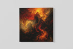 Lava Storm – Vierkant Canvas Kunstwerk voor het Interieur
