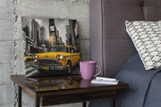 Gele New Yorkse Taxi – Canvas Decoratie voor de Wand