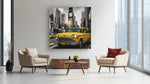 Gele New Yorkse Taxi – Canvas Decoratie voor de Wand