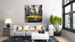 Gele New Yorkse Taxi – Canvas Decoratie voor de Wand