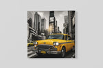 Gele New Yorkse Taxi – Canvas Decoratie voor de Wand