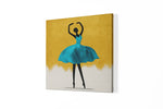 Ballerina Kunst – Vierkant Canvas Kunst voor de Muur