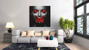 Vrouw Rode Vlinder – Canvas Schilderij als Wanddecoratie