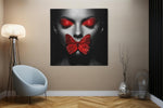 Vrouw Rode Vlinder – Canvas Schilderij als Wanddecoratie