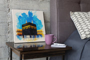 Kaaba – Modern Canvas Schilderij – Vierkant Canvas Kunst voor de Muur