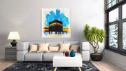 Kaaba – Modern Canvas Schilderij – Vierkant Canvas Kunst voor de Muur