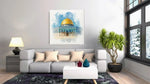 Qubbat al-Sakhra – Canvas Wandkunst in Vierkante Uitvoering