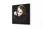 Joker als Speelkaart – Vierkant Canvas Kunstwerk voor het Interieur