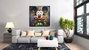 Moderne Pop- en Straatkunst – Vierkant Canvas Schilderij voor de Wand