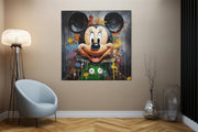 Moderne Pop- en Straatkunst – Vierkant Canvas Schilderij voor de Wand