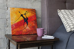 Moderne Danskunst – Vierkant Canvas Kunst voor de Muur