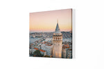 Istanbul Galata Toren – Vierkante Canvas Wandkunst