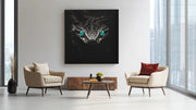 Zwarte Slang – Canvas Decoratie voor de Wand