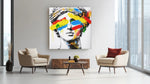 Moderne Popart – Vierkant Canvas Kunst voor de Muur
