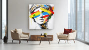 Moderne Popart – Vierkant Canvas Kunst voor de Muur