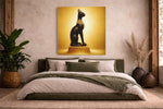 Kattenbeeld – Canvas Wanddecoratie in Vierkante Vorm