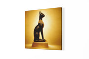 Kattenbeeld – Canvas Wanddecoratie in Vierkante Vorm