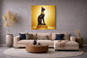 Kattenbeeld – Canvas Wanddecoratie in Vierkante Vorm