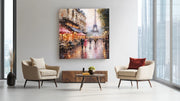 Parijs Eiffeltoren – Canvas Schilderij als Wanddecoratie