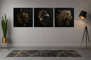 Wilde Dieren – Canvas Wandkunst in Vierkante Uitvoering