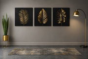 Bladeren – Vierkant Canvas Schilderij voor de Wand