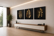 Bladeren – Vierkant Canvas Schilderij voor de Wand
